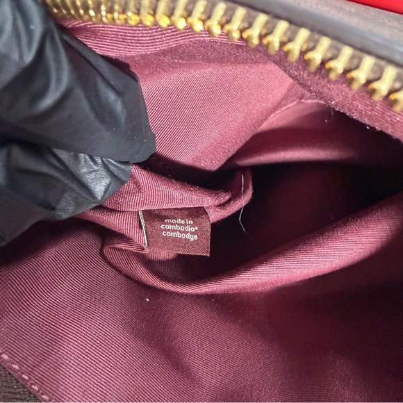 🌼 COACH 🌺 Rowan File Bag Signature Brown and Red Crossbody leather strap - Picture 9 of 16